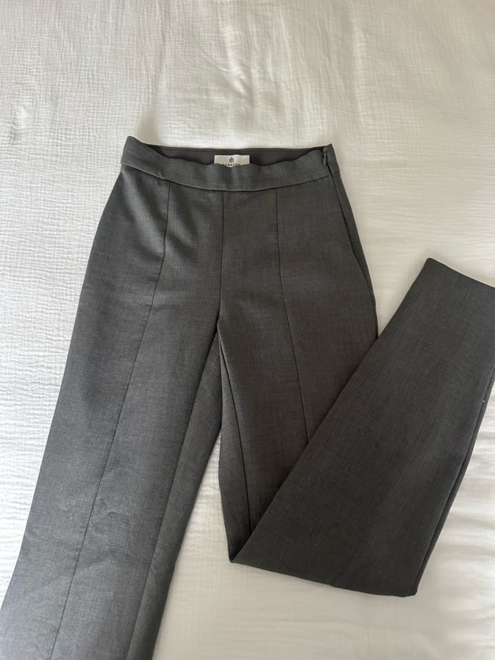 Babaton Dark Gray Tailored Dress Trousers